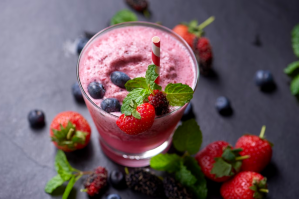 Smoothie De Frutas Vermelhas Porta Ideias